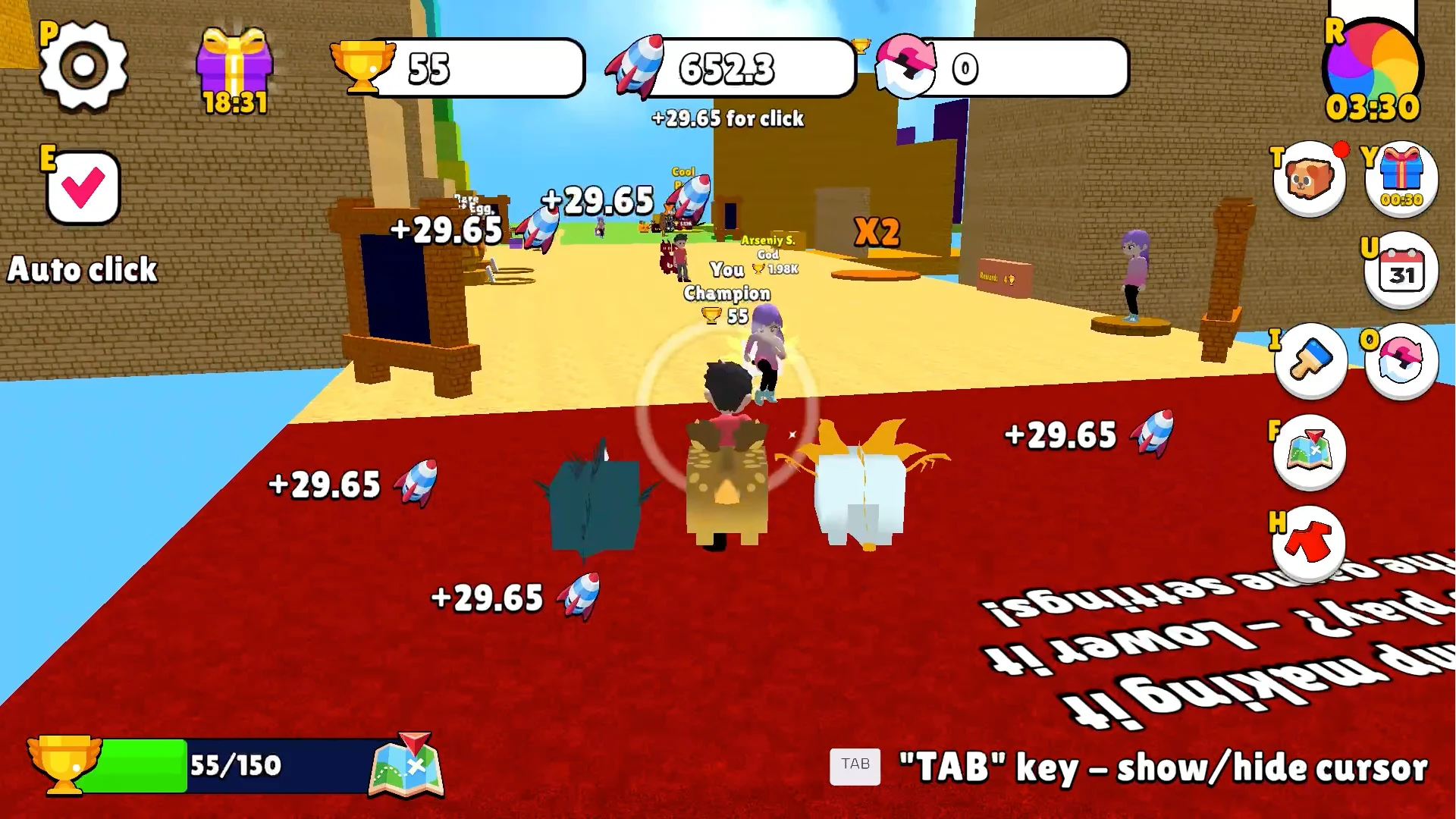 Obby: +1 Jump per Click screenshot