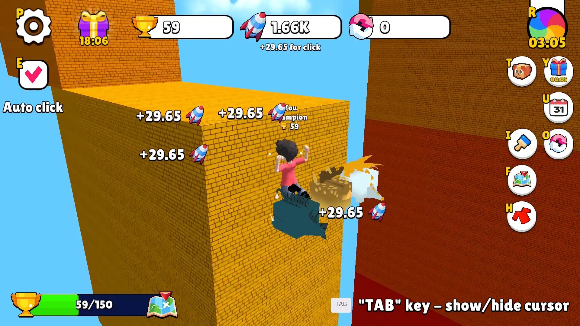 Obby: +1 Jump per Click screenshot